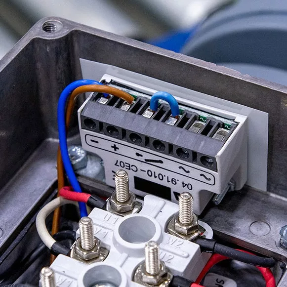 What is the function of the rectifier for brake motors?